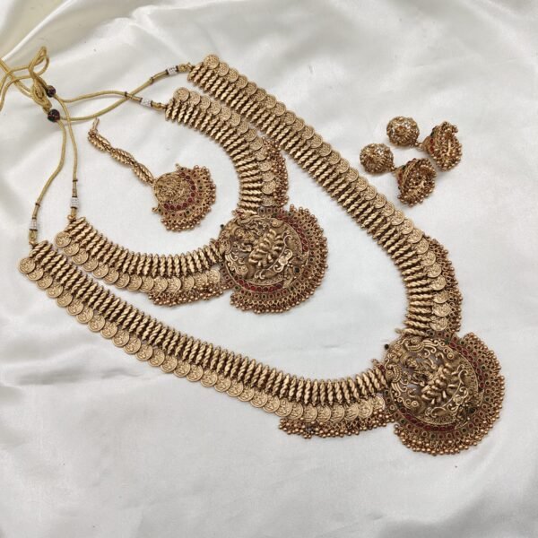 Gold Plated Temple Jewelry set Short and Long